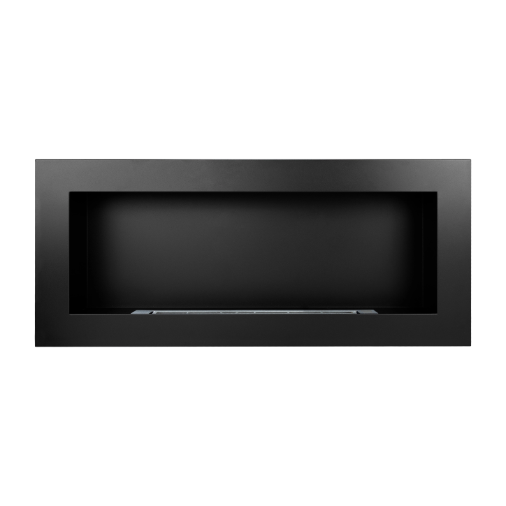 Biokamin 900x400 Schwarz Strukturiert Biokamin 900x400 Schwarz Strukturiert