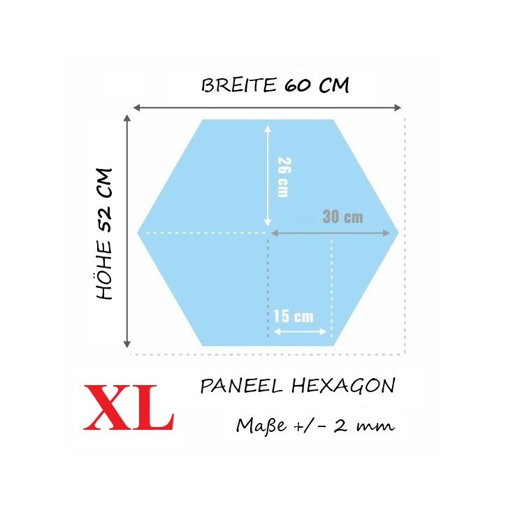 Wandpolster Hexagon FOREST