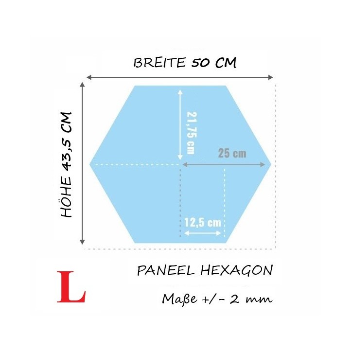 Wandpolster Hexagon RODOS