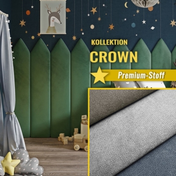 Wandpolster Zaun Spitz CROWN