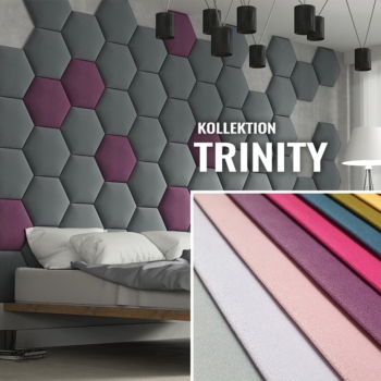 Wandpolster Hexagon TRINITY