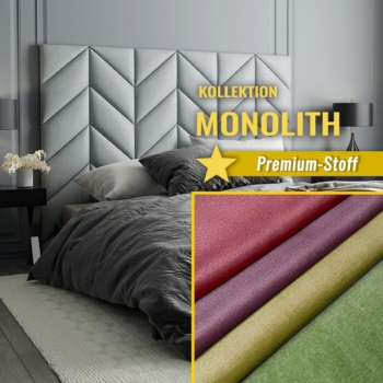 Wandpolster Fischgrätenmuster MONOLITH