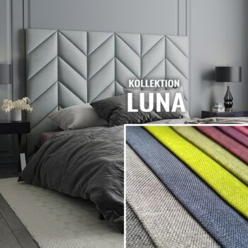 Wandpolster Fischgrätenmuster LUNA