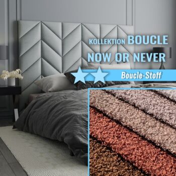 Wandpolster Fischgrätenmuster NOW OR NEVER