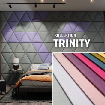Wandpolster Dreiecke TRINITY