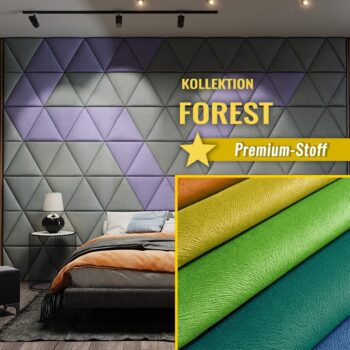 Wandpolster Dreiecke FOREST