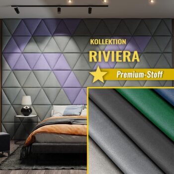 Wandpolster Dreiecke RIVIERA