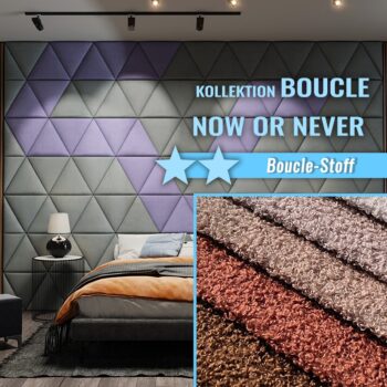 Wandpolster Dreiecke NOW OR NEVER