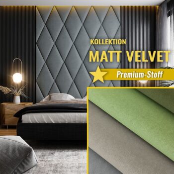 Wandpolster Rhombus MATT VELVET