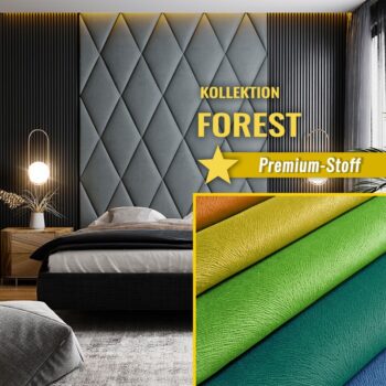 Wandpolster Rhombus FOREST