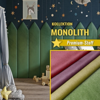 Wandpolster Zaun Spitz MONOLITH