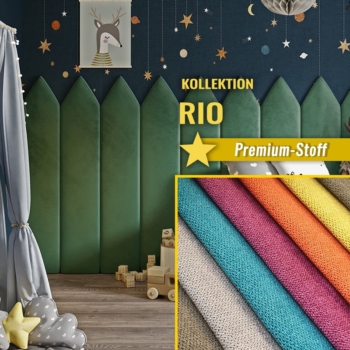 Wandpolster Zaun Spitz RIO