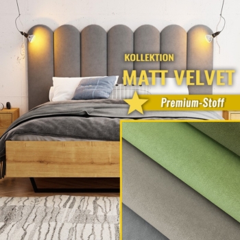 Wandpolster Zaun MATT VELVET