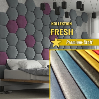 Wandpolster Hexagon FRESH