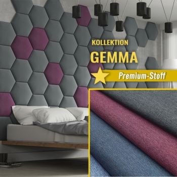 Wandpolster Hexagon GEMMA