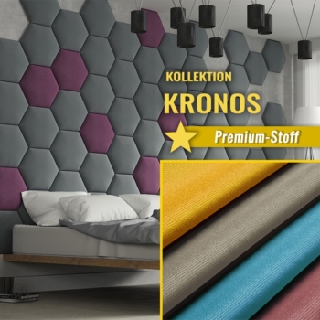 Wandpolster Hexagon KRONOS