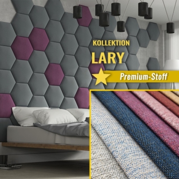 Wandpolster Hexagon LARY