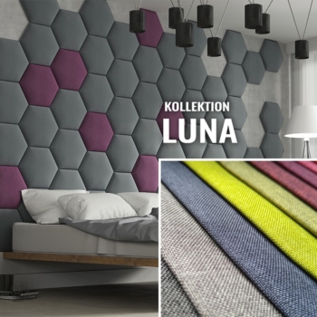 Wandpolster Hexagon LUNA