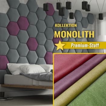 Wandpolster Hexagon MONOLITH