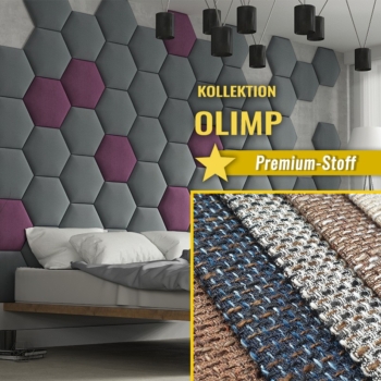 Wandpolster Hexagon OLIMP