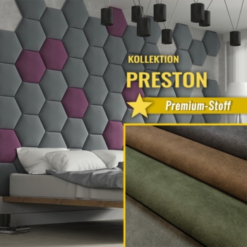 Wandpolster Hexagon PRESTON