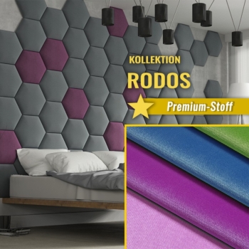 Wandpolster Hexagon RODOS