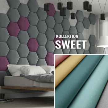 Wandpolster Hexagon SWEET
