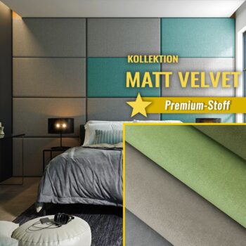 Wandpolster Klassik XL MATT VELVET