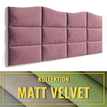Wandpolster Set Z1 MATT VELVET