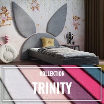 Gepolstertes Kinderkopfteil Hase TRINITY