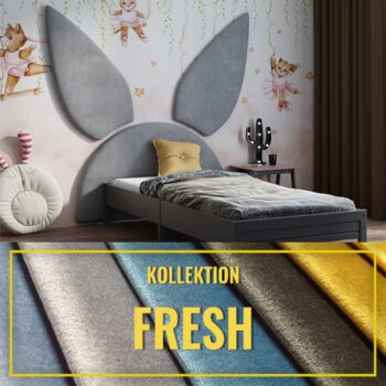 Gepolstertes Kinderkopfteil Hase FRESH