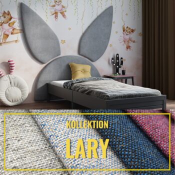 Gepolstertes Kinderkopfteil Hase LARY