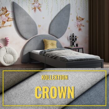 Gepolstertes Kinderkopfteil Hase CROWN