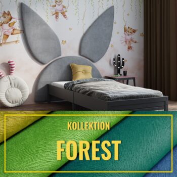 Gepolstertes Kinderkopfteil Hase FOREST