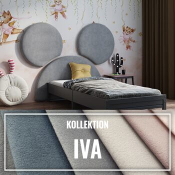 Gepolstertes Kinderkopfteil Maus IVA