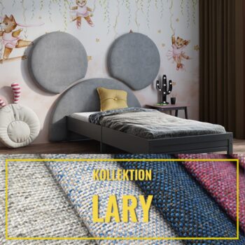 Gepolstertes Kinderkopfteil Maus LARY