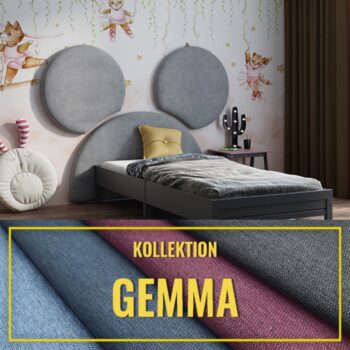 Gepolstertes Kinderkopfteil Maus GEMMA