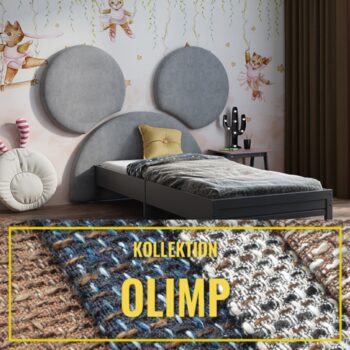 Gepolstertes Kinderkopfteil Maus OLIMP