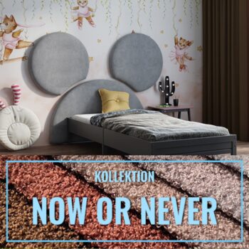 Gepolstertes Kinderkopfteil Maus NOW OR NEVER