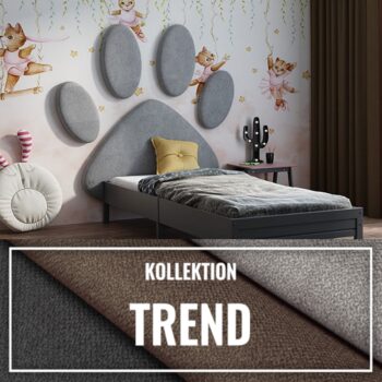 Gepolstertes Kinderkopfteil Hundepfote TREND