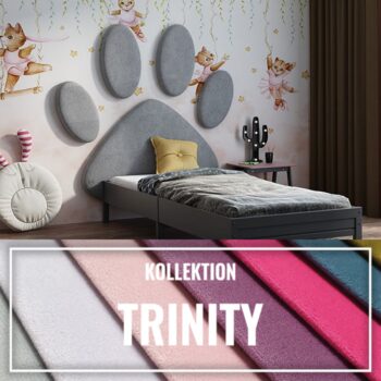 Gepolstertes Kinderkopfteil Hundepfote TRINITY