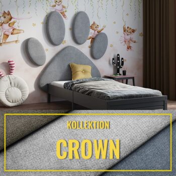 Gepolstertes Kinderkopfteil Hundepfote CROWN