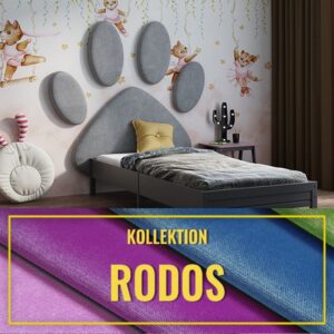 Gepolstertes Kinderkopfteil Hundepfote RODOS