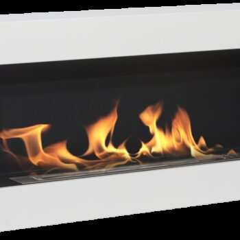 Biokamin BOX 900x400 Weiß Strukturiert