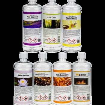 Bioetanol Set beliebte Düfte: 6x1L duftend + 1L neutral“