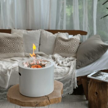 Biokamin Moon Mini Weiß Matt