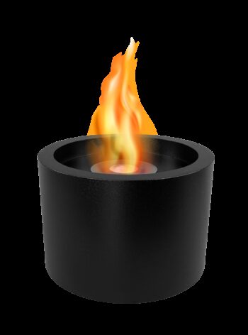 Biokamin Moon Schwarz Matt