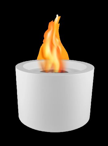 Biokamin Moon Weiß Matt