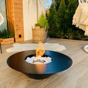 Biokamin Universe Schwarz Matt