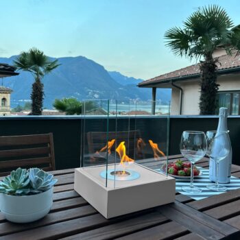 Biokamin Sunset Garden Mini Grau Matt